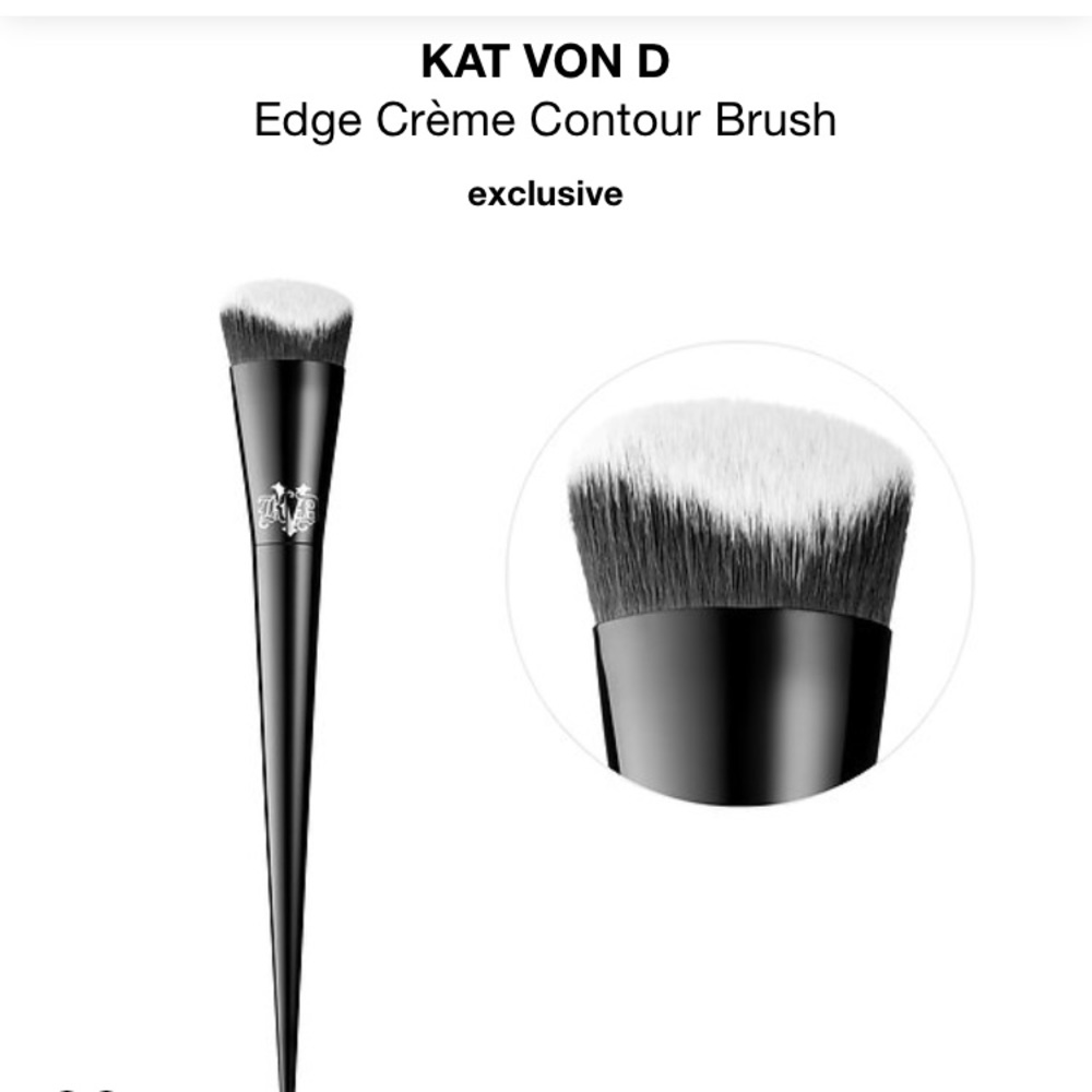 Two Kat Von D brushes used lightly